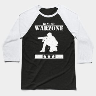 King Of Warzone Gamer Gaming Baseball T-Shirt